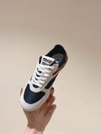 Miu Gymnasium Sneakers Technical Fabric & Suede 445726