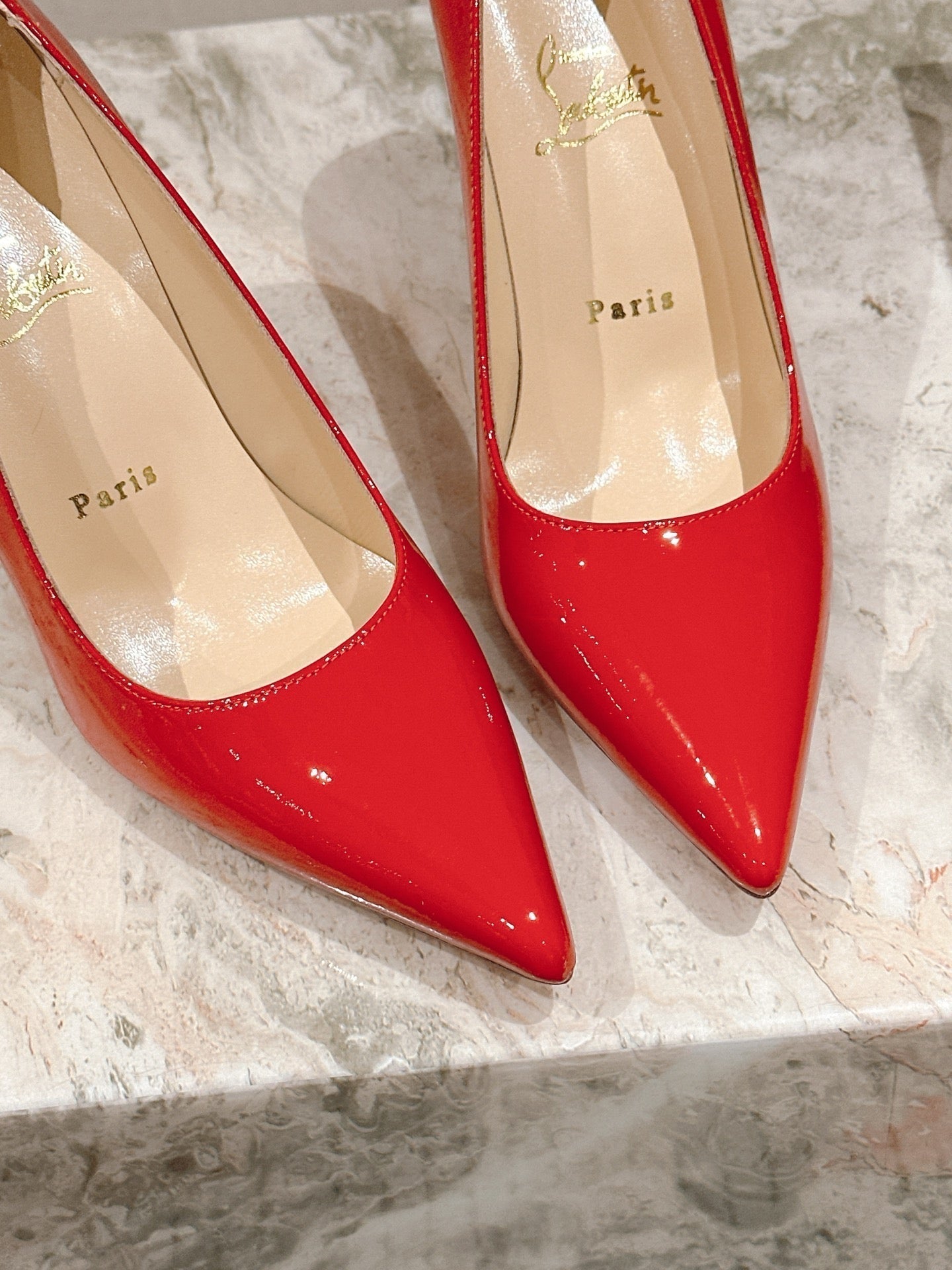 CL 25s So Kate Pumps 95mm Red Patent Leather 446680
