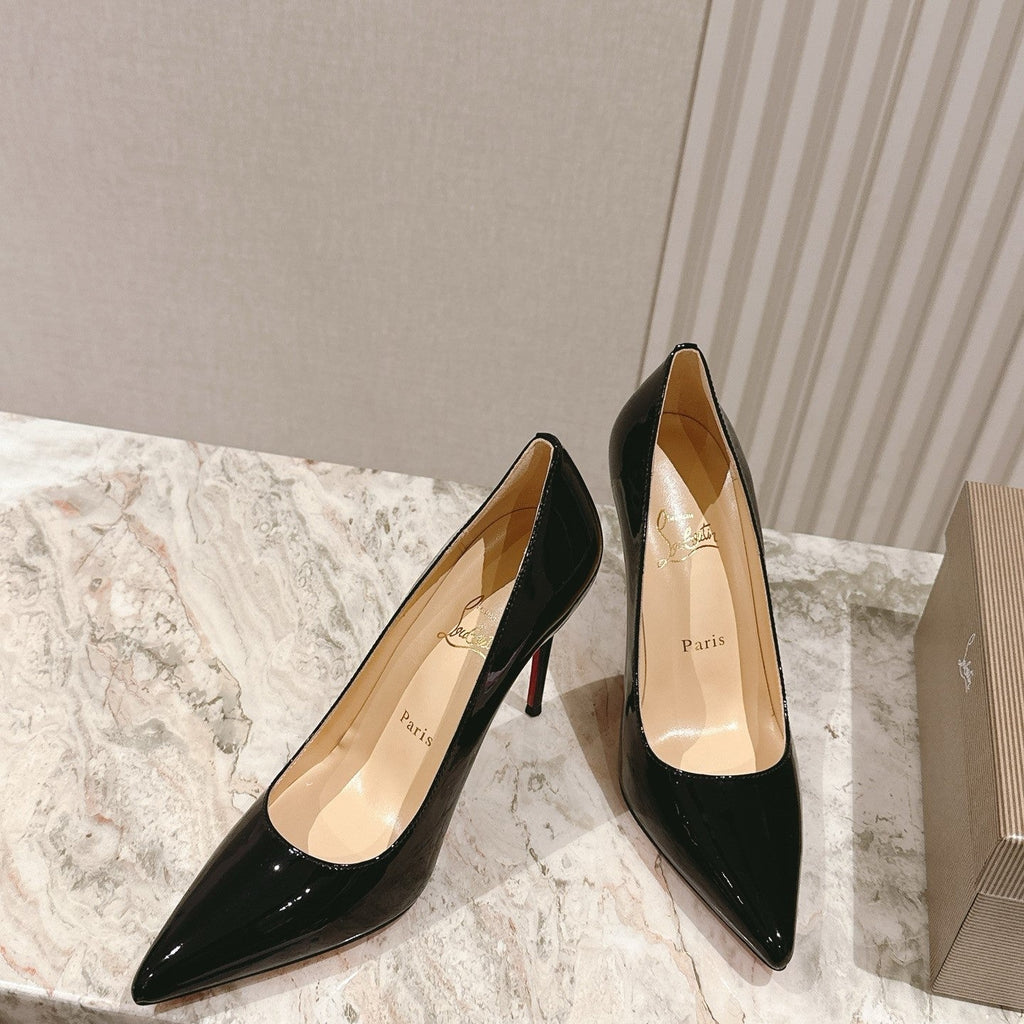 CL 25s So Kate Pumps 95mm Black Patent Leather 446681