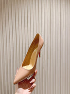 CL 25s So Kate Pumps 95mm Beige Patent Leather 446682