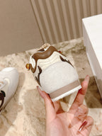 Loewe 2025 Paula's Ibiza Flow Runner Sneaker Ivory Brown Suede Leather 556049