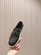 HM 25s Ignacio Loafer Black Grain Leather Rubber 445335