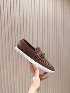 HM 25s Ignacio Loafer Dark Brown Suede Rubber 445346