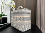 diortravel vanity 25 grey oblique embroidery