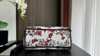 medium lady 24 red white embroidery