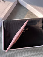 TRIOMPHE 10B703 Card Holder Pink Cowhide Leather