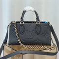 onthego 25 east west black monogram empreinte