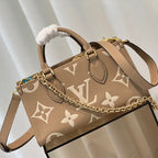 onthego 25 east west da bicolor monogram empreinte