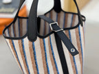 HM Picotin Lock 18 Bag Black Taurillon Clemence Leather Embroidery 269973