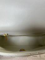 25C Mini Flap 24cm White Lambskin Gold Heart Hardware