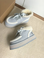 UGG Dopamine Snow Boots Light Blue Wool Suede 512875