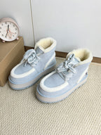 UGG Dopamine Snow Boots Light Blue Wool Suede 512875