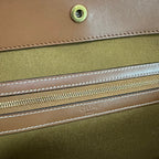 MEDIUM CABAS TRIOMPHE CANVAS 31.5 TAN CALFSKIN