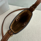 PHONE POUCH HELOISE 19 IN IRISH COFFEE SUPPLE CALFSKIN