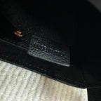 PHONE POUCH HELOISE 19 IN BLACK SUPPLE CALFSKIN