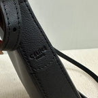 PHONE POUCH HELOISE 19 IN BLACK SUPPLE CALFSKIN