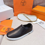 HM Men's 25 Lucky Slip-on Black Calfskin 713107