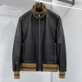Gucci Jacket Black Lambskin 298820