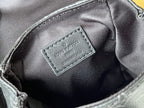 LV 24 Nano Christopher Handbag Black Monogram Eclipse Canvas