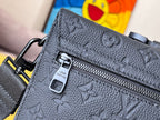 LV S-Lock Briefcase 39cm Black Taurillon Monogram leather