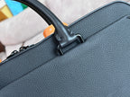 LV Pilot Briefcase 39cm Black Cowhide 257876