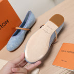 LV 25C Romy Flat Blue Pastel Monogram Denim Fabric 218302