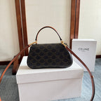 TEEN LOLA 20 IN BLACK TRIOMPHE CANVAS GOLD HARDWARE