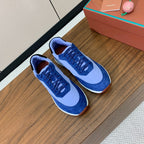 LP Week End Walk Sneaker In Could Blue Mix Blue Denim Fabric And Sudede  984386