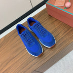 LP Week End Walk Sneaker In Blue Mix Dark Grey Denim Fabric And Sudede 984388
