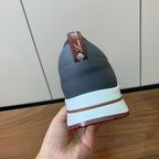 LP Week-End Walk Sneaker In White Mix Dark Grey Red Mesh Fabric 984409