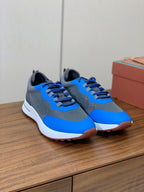 LP Week-End Walk Sneaker In Black Grey Mix Blue Mesh Fabric 984405