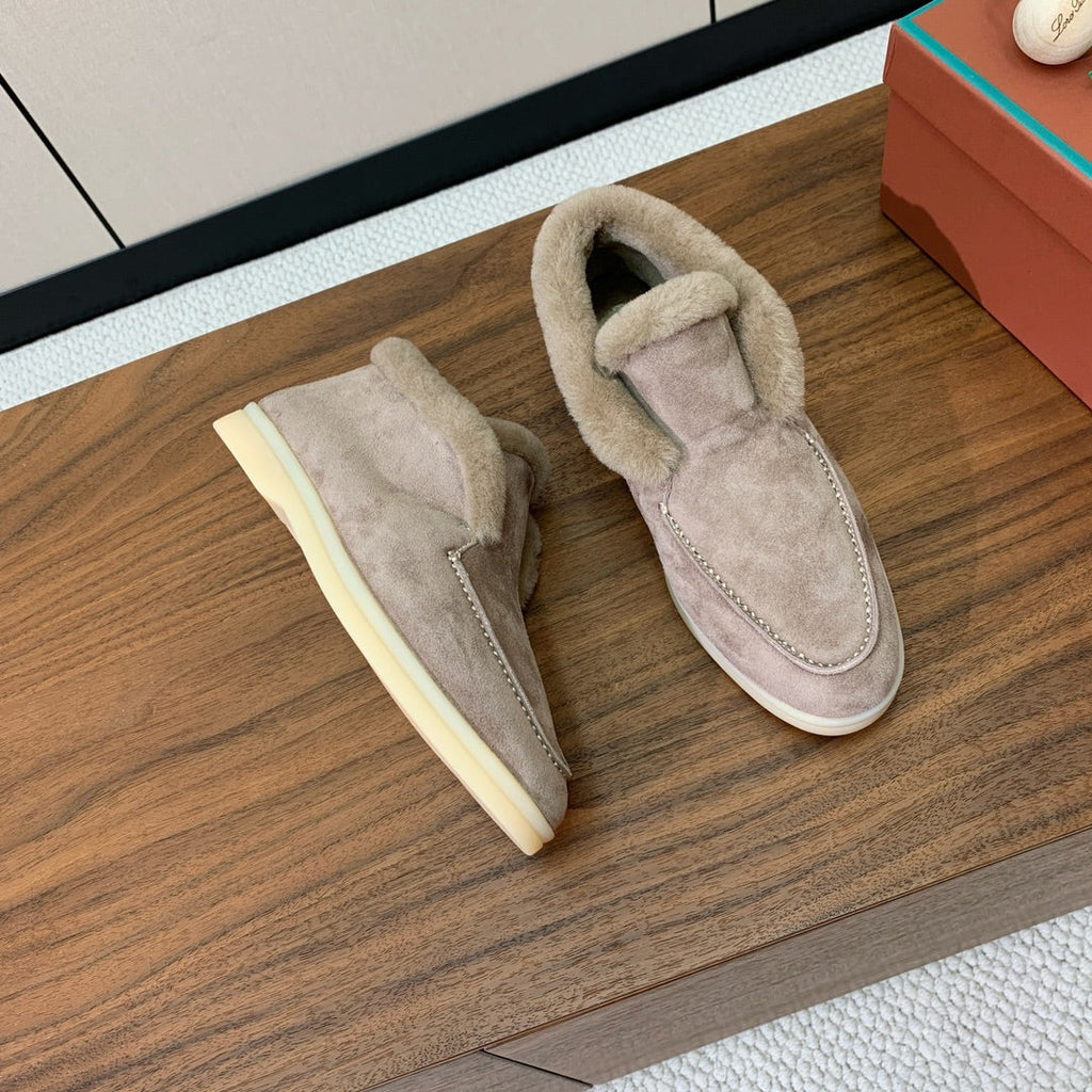 LP Open Walk Chukka Boot Grey Suede Lamb Fur