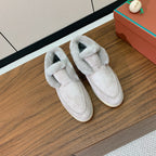 LP Open Walk Chukka Boot Powder Pearl Suede Lamb Fur