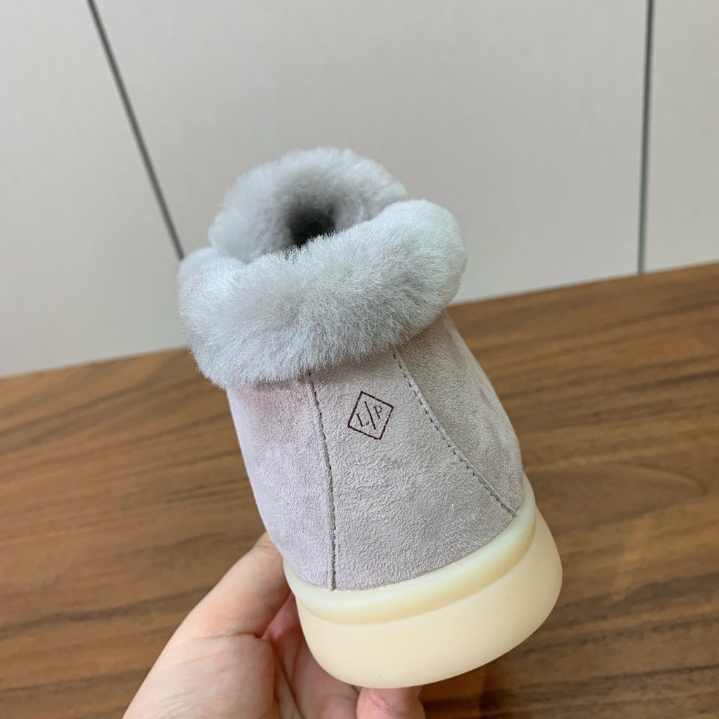 LP Open Walk Chukka Boot Powder Pearl Suede Lamb Fur
