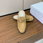 CD Dior Boy Mule Beige Suede Goatskin