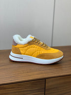LP Week-end Walk Sneakers In Yellow Mix Dark Yellow Denim With Wool Fleece Lining  984278