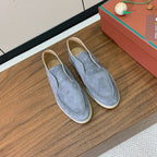 LP Open Walk Ankle Boot In Grey Blue Suede 984352