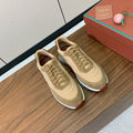 LP Week End Walk Sneaker In Dark Beige Mix Camel Denim Fabric And Sudede 984393