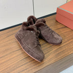 LP Winter Nuages Ankle Boot Dark Brown Fur Suede 550807