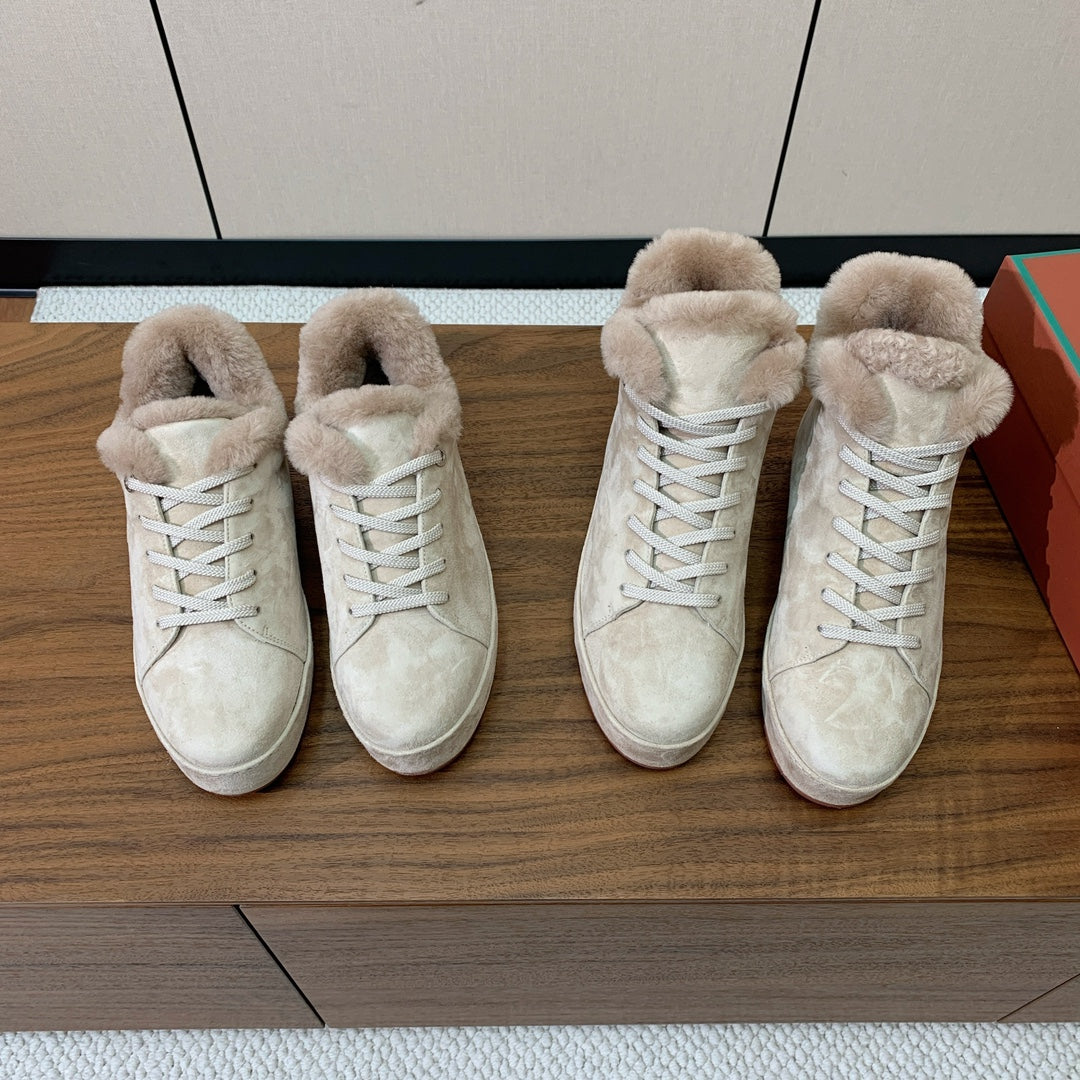LP Winter Nuages Ankle Boot Pale Sage Fur Suede 550813