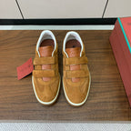 LP Kid's Tennis Walk Sneaker Camel Suede Calfskin 585746