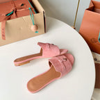 Summer Charms Sandals in Pink Suede