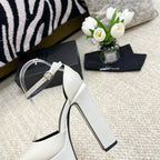 SL JODIE PLATFORM SANDALS WHITE CALFSKIN