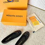 LV Shake Flat Ballerina Black Cowhide