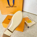 LV Shake Flat Ballerina Beige Cowhide
