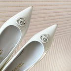 CC Ballet In White Cowhide 151527