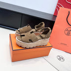HM Luce 30 Sandal 65mm Taupe Suede 622758