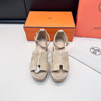 HM Luce 30 Sandal 65mm Light Beige Suede 622759