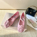 Jimmy Choo Skye Corsage Ballet Flat Pink Sheepskin 669836