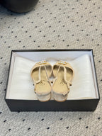 CC 25 Marry Jane Sandals Beige Suede 329776